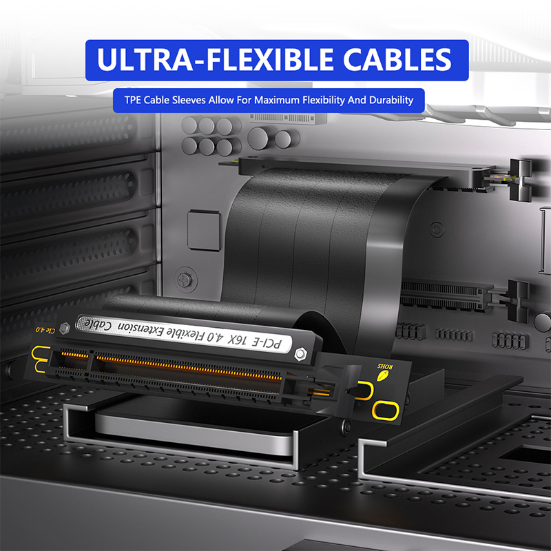 90 graden PCI-E X16 4.0 flexib - Pcie 4.0 X16 Riser Cable 90 Degree recensie en prijs