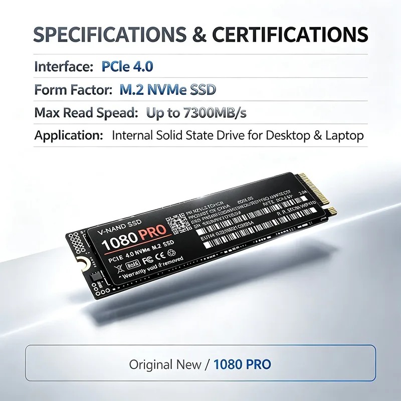 Originele 1080PRO SSD M.2 NVMe - M.2 Nvme 4Tb Pcie 4.0 Ssd recensie en prijs