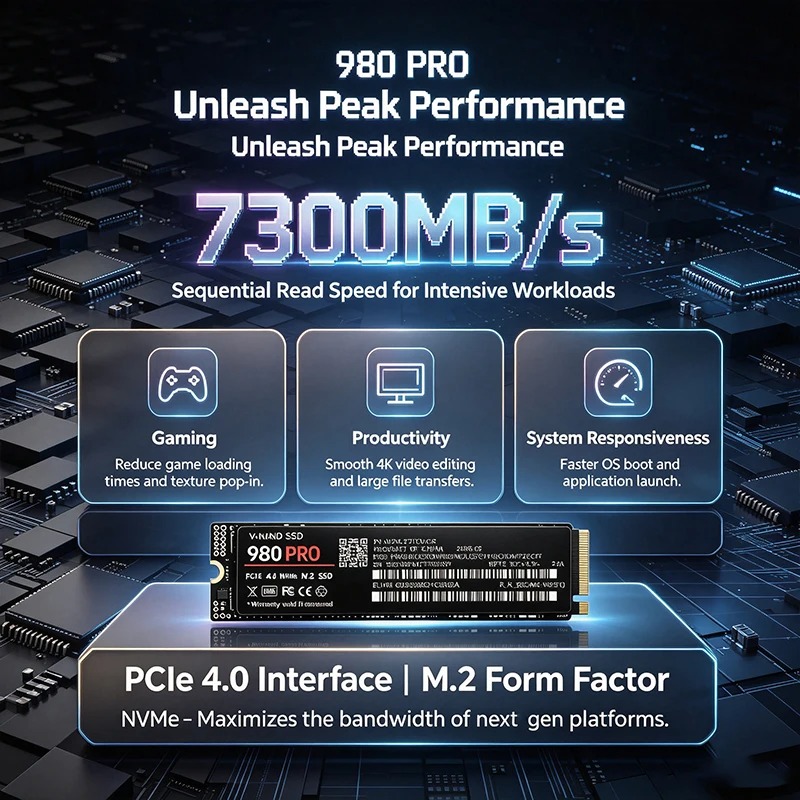 980 PRO High-Speed PCIe 4.0 x4 - M.2 Nvme 4Tb Pcie 4.0 Ssd recensie en prijs