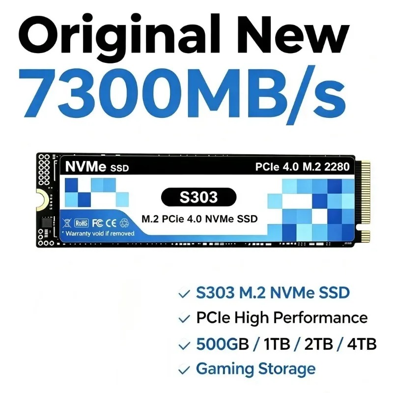 S303 4TB SSD NVMe M.2 PCIe 4.0 - M.2 Nvme 4Tb Pcie 4.0 Ssd recensie en prijs