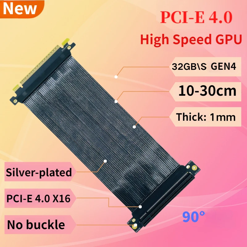 PCI-E 4.0X16 grafische kaart a - Pcie 4.0 X16 Riser Cable 90 Degree recensie en prijs