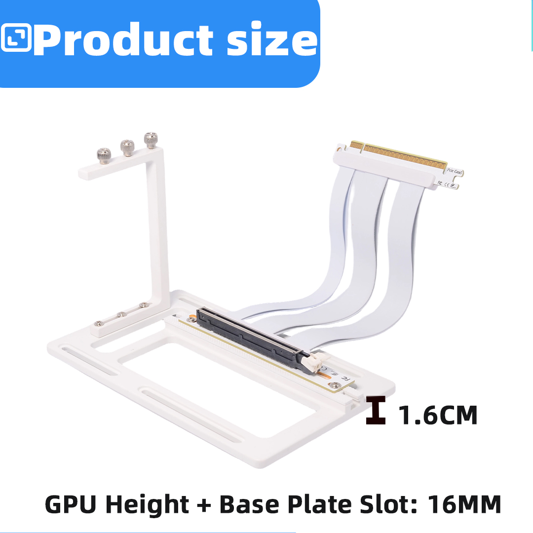 PCIe 5.0/4.0/3.0 X16 90 graden - Pcie 4.0 X16 Riser Cable 90 Degree recensie en prijs
