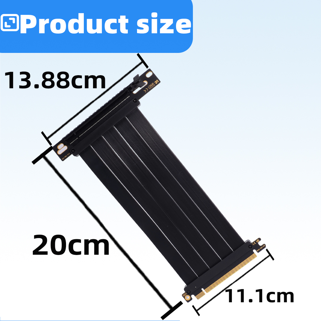 PCIE 4.0 X16 Grafische kaart U - Pcie 4.0 X16 Riser Cable 90 Degree recensie en prijs